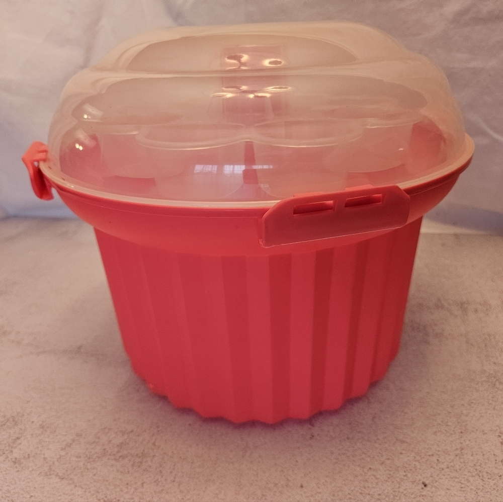 Fox Run Cupcake Holder Carrier Pink Cupcake Shaped 24 Cupcakes Birthday Party